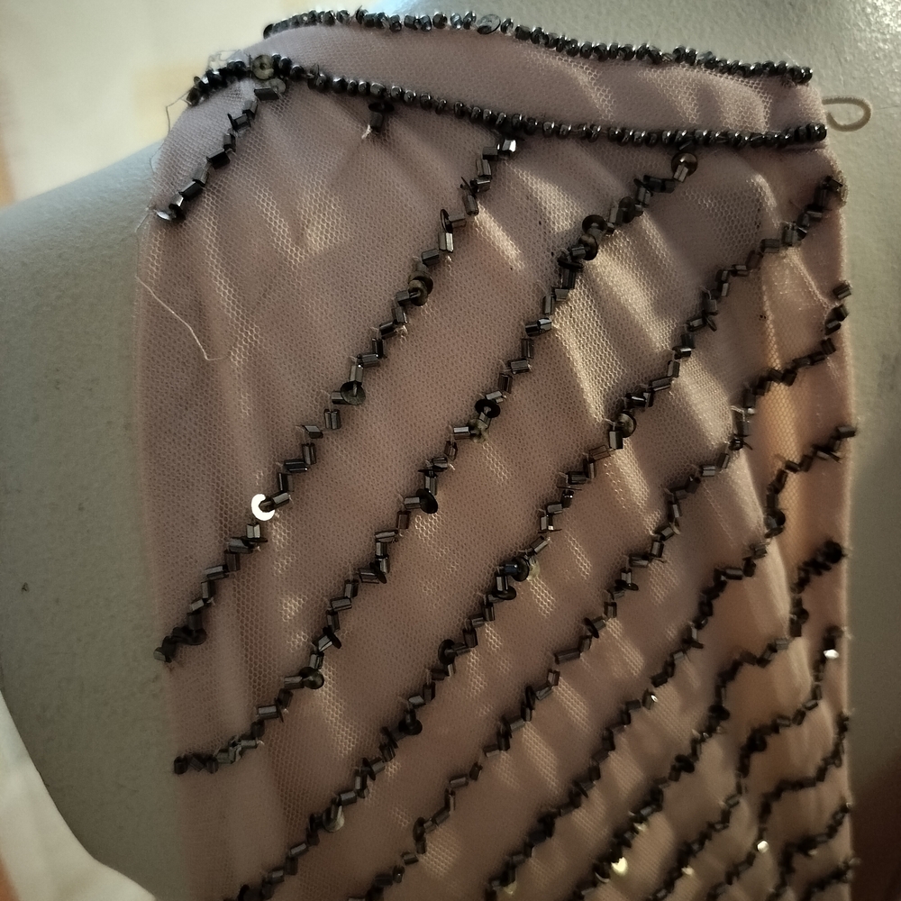 Adrianna Papell Blush Beaded Maxi Dress - Picture 5 of 8